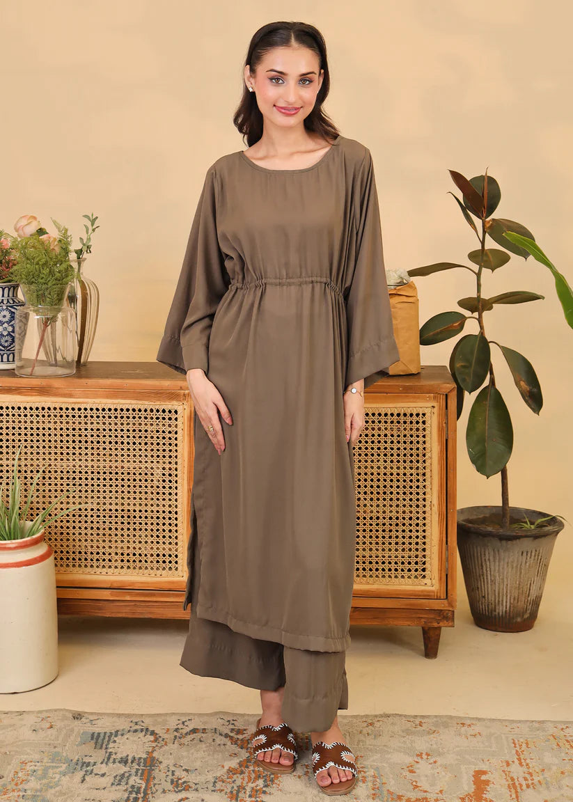 Olive Drawstring Set