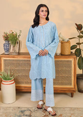 Powder Blue Embroidered Set