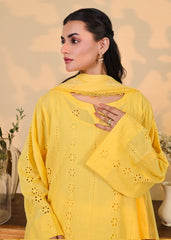 Sunshine Yellow Eyelet 3PC