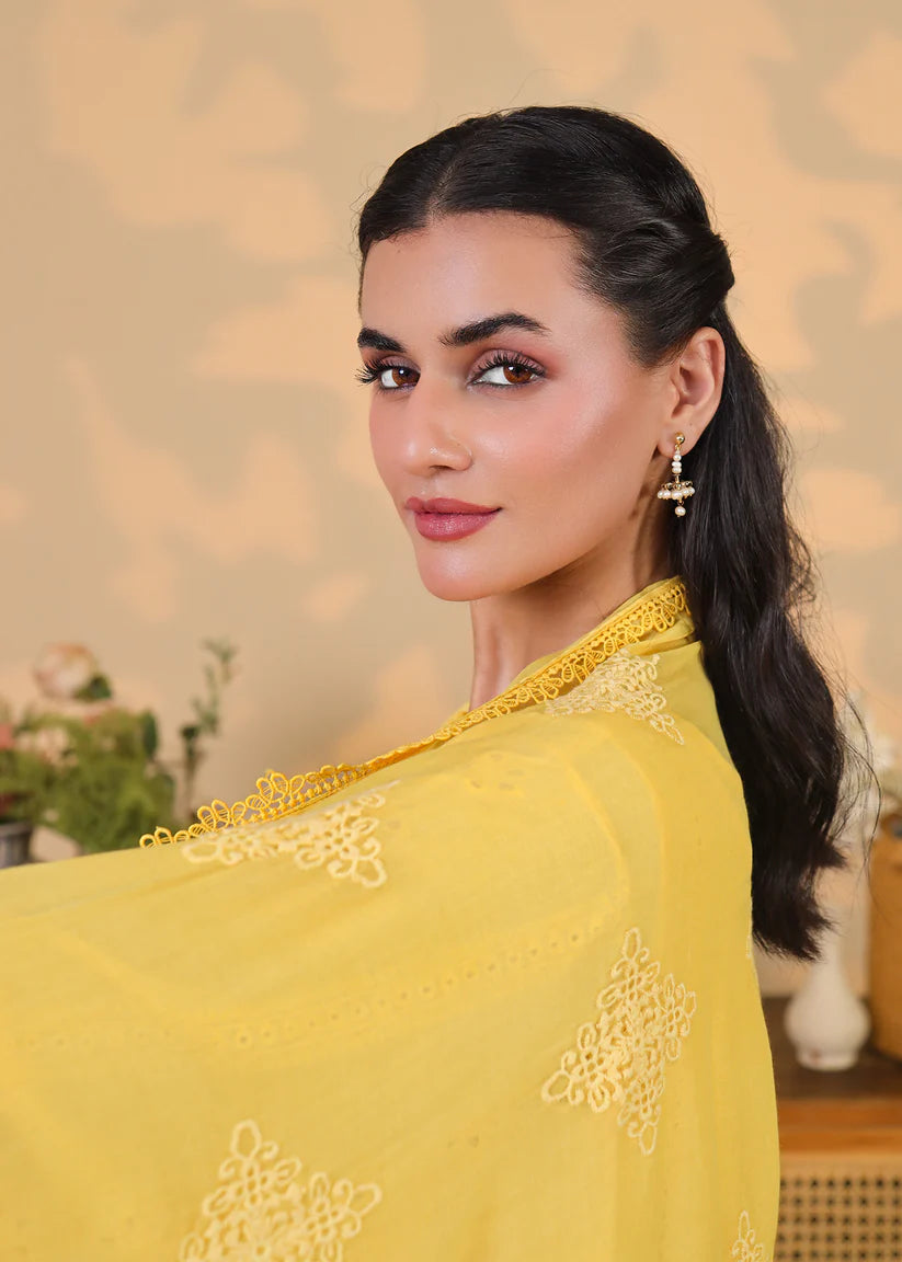 Sunshine Yellow Eyelet 3PC